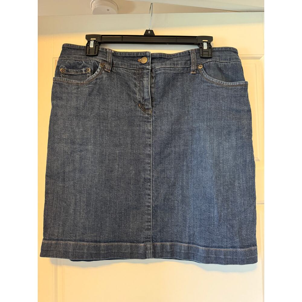 Jones New York Sport Stretch Denim Mini Skirt, Women's Size 12P